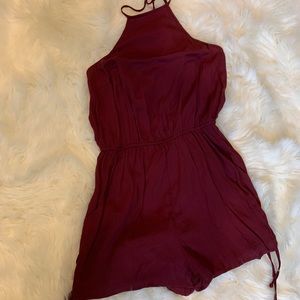 Burgundy Romper